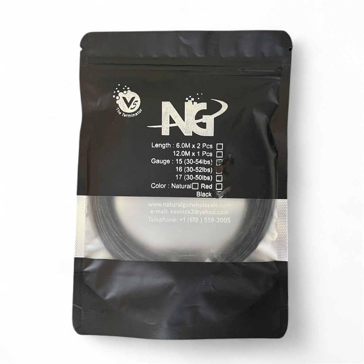 Natural Gut V5 Black - NG String - CourtSpin